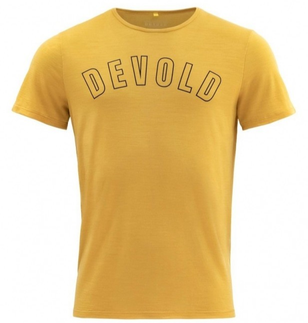 DEVOLD Logo Merino 130 Tee Man Arrowwood - Veľkosť: XL