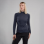 Тениска Montane Dart Zip Neck W eclipse blue