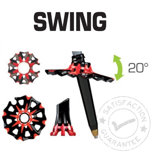 Bețe trekking TSL Connect Carbon 3 Cross WT Swing
