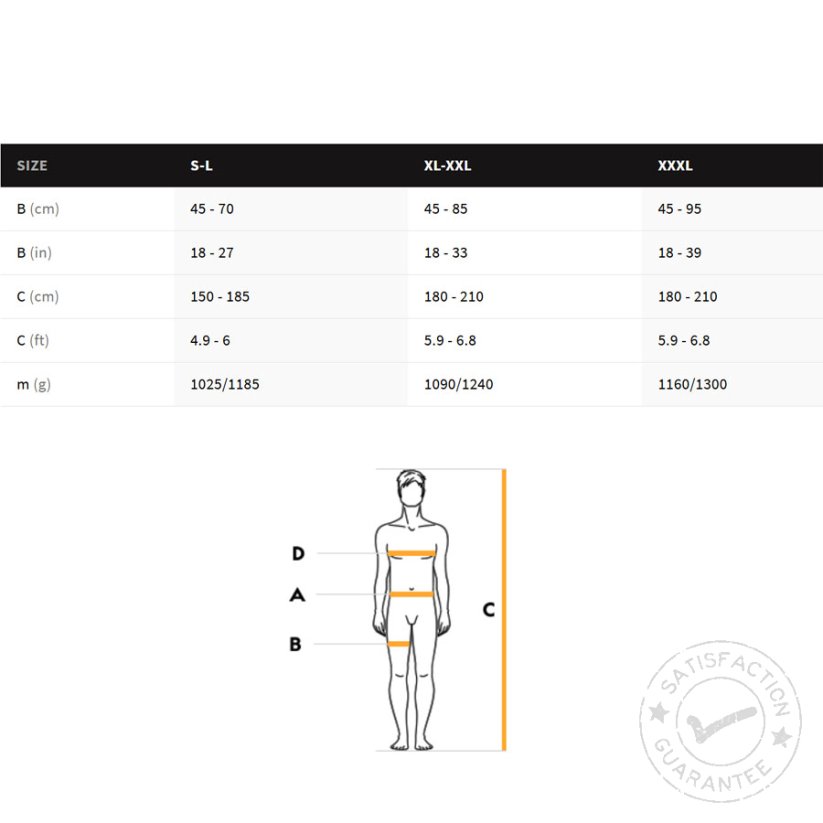 Ham complet SINGING ROCK Body II yellow - Dimensiunea hamului: XL-XXL