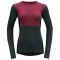 DEVOLD Lauparen Merino 190 Shirt Woman beetroot/woods/ink