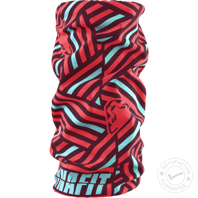 DYNAFIT Logo neck gaiter fluo coral