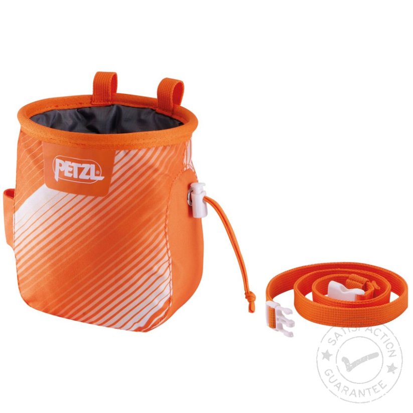 Торбичка за магнезий PETZL Saka Chalkbag white/orange