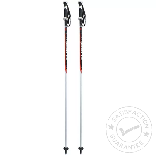 FIZAN Alpine Freeride white/red 135cm - Skistokken