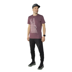 DYNAFIT X Simon Charrière Tee Man dark rose - T-shirt