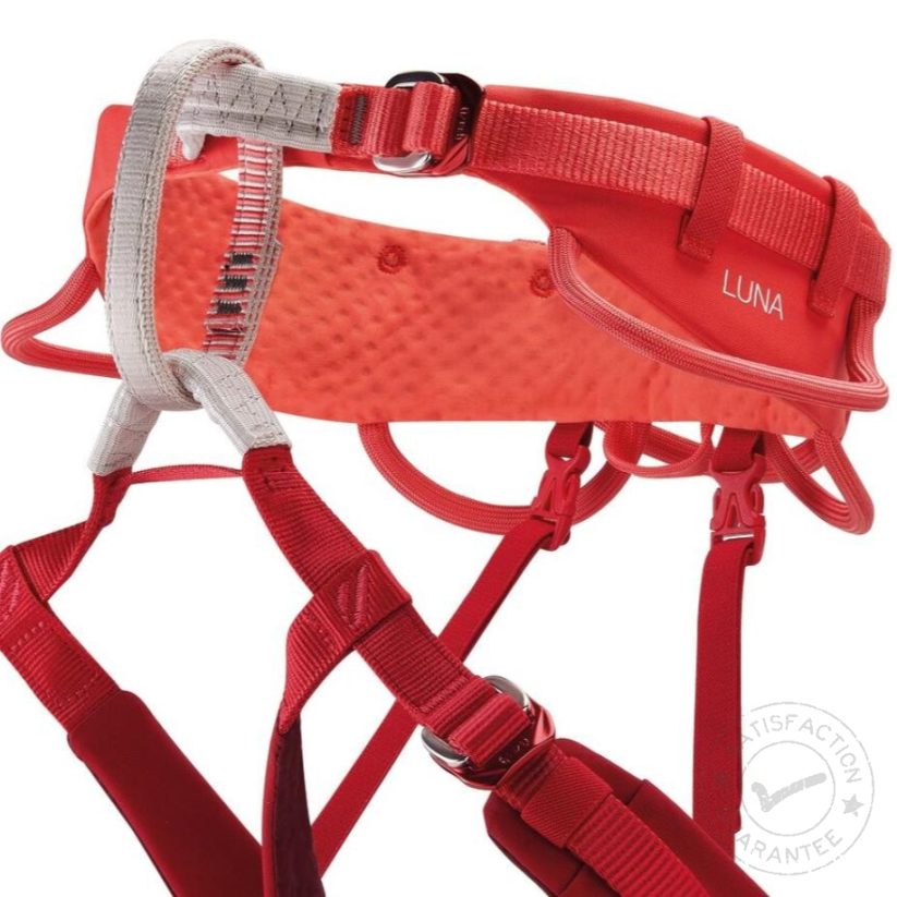 Ham de escaladă PETZL Luna coral red - Dimensiunea hamului: L