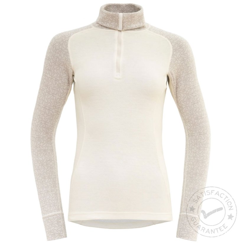DEVOLD Duo Active Merino 205 Zip Neck raw white - Unterwäsche