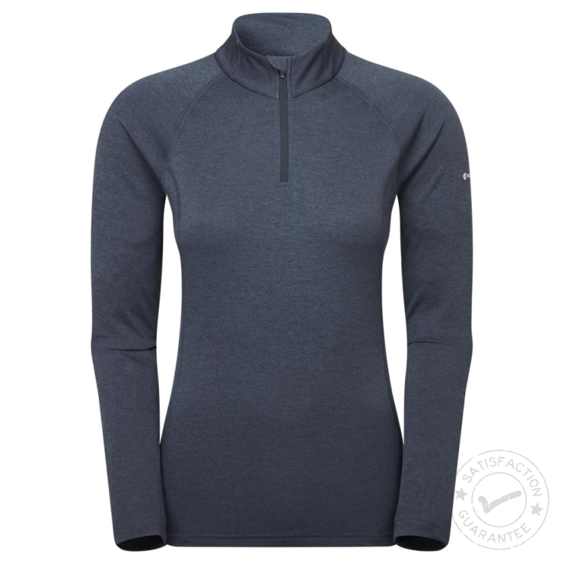 Тениска Montane Dart Zip Neck W eclipse blue