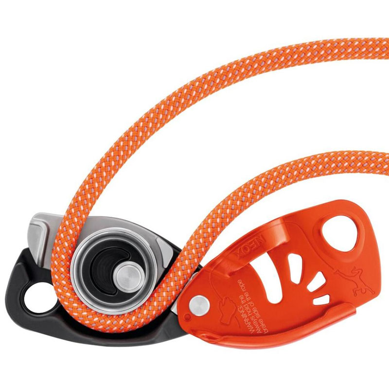 PETZL Neox orange - Assureur avec blocage assisté