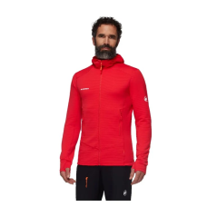 MAMMUT Taiss Light ML Hooded mammut red - Flis jakna