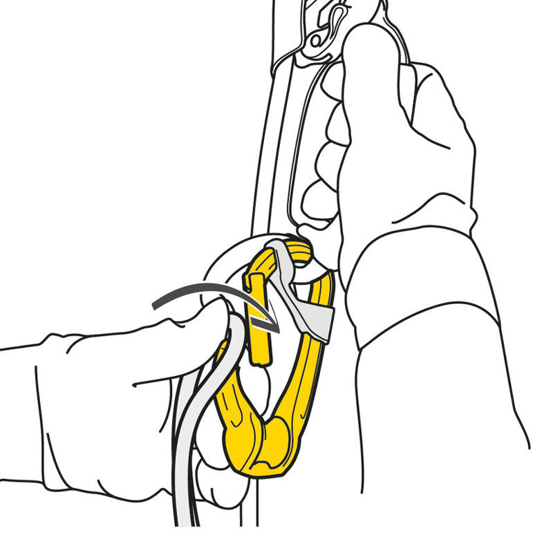 karabína s kladkou PETZL RollClip A Triact-Lock