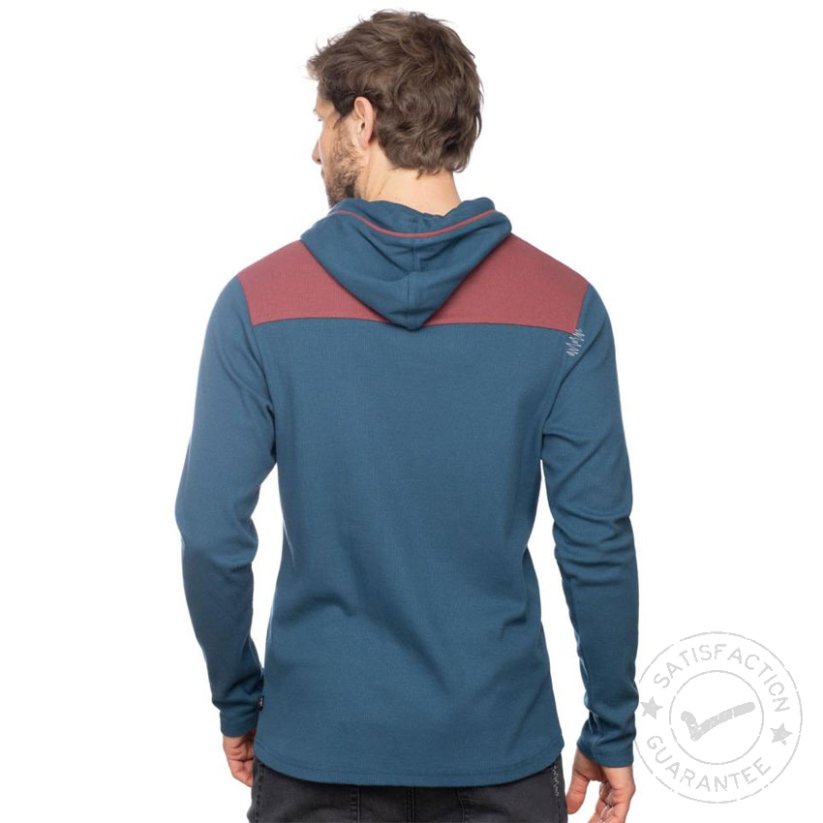 CHILLAZ Tessin 2.0 Longsleeve dark blue/dark red - kapucnis pulóver