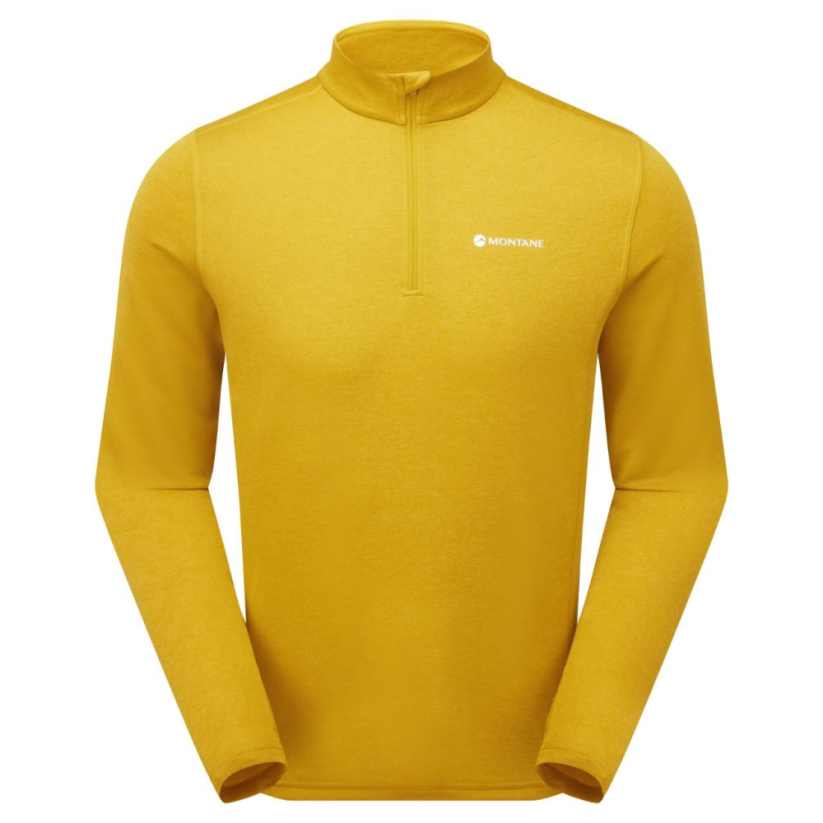 Montane Dart Zip Neck ginko gold - Langarmshirt