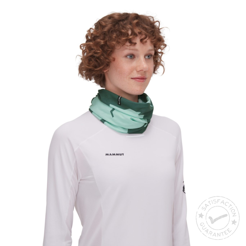MAMMUT Neck Gaiter Logo dark jade-neo mint