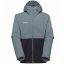 bunda MAMMUT Linard light HS Hooded black/strata - Veľkosť: M