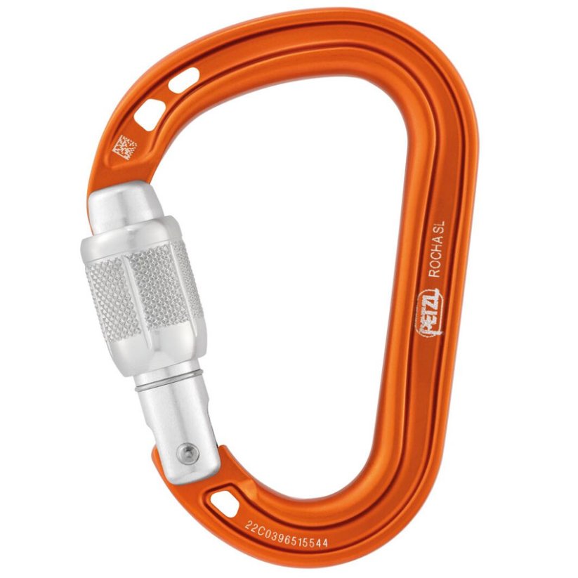 karabína PETZL Rocha Screw-Lock orange