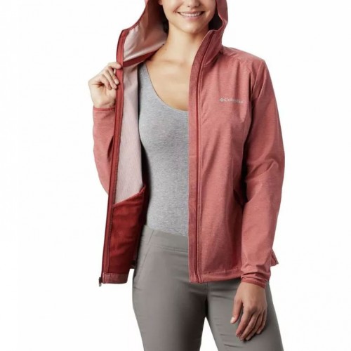 bunda COLUMBIA W Heather Canyon Softshell Jkt crimson