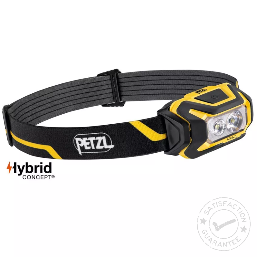 Frontala PETZL Aria 2 black/yellow