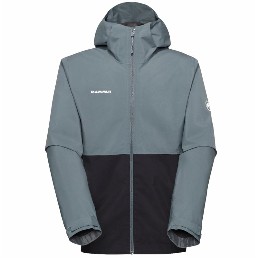 bunda MAMMUT Linard light HS Hooded black/strata - Veľkosť: M