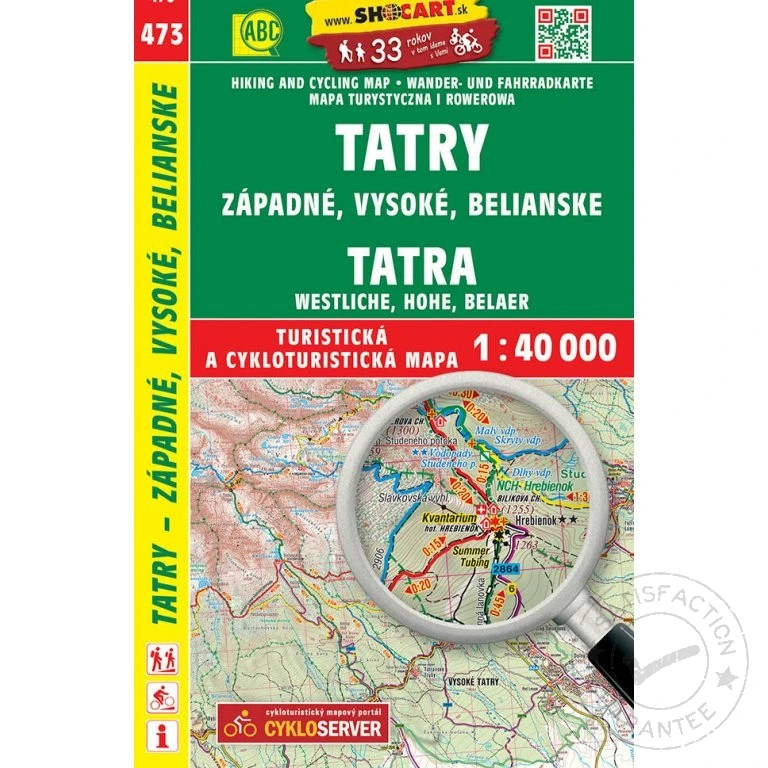 карта SHOCart: Tatry - Západné, Vysoké, Belianske 1:40 000