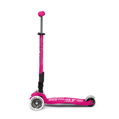 Scooter MAXI Micro Deluxe Foldable LED shock pink