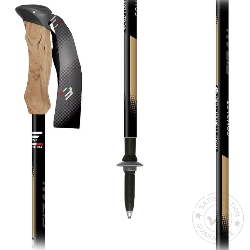 Bastones de trekking FIZAN Compact Tech beige
