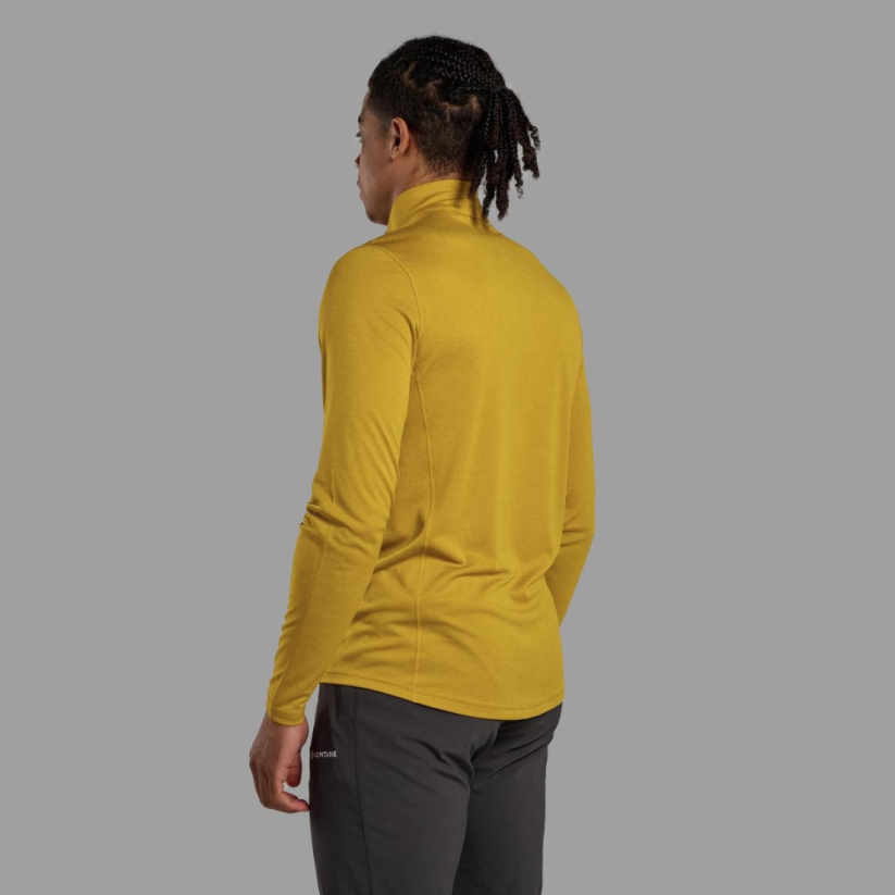 Montane Dart Zip Neck ginko gold - Langarmshirt