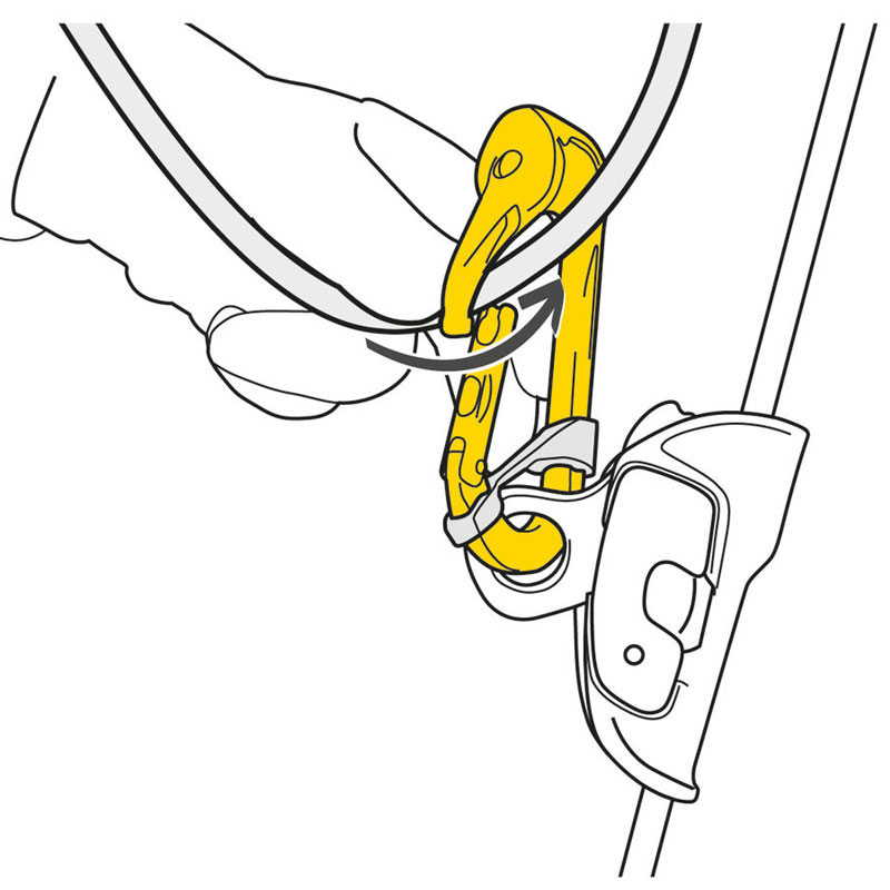 karabína s kladkou PETZL RollClip A Triact-Lock