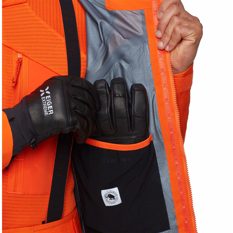 bunda MAMMUT Eiger Nordwand Pro HS Hooded orange - Veľkosť: XL