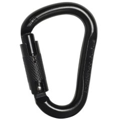 SINGING ROCK HMS Steel Triple Lock black - Stålkarabin
