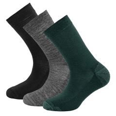 DEVOLD Daily Medium Socks 3-Pack woods mix