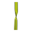 Plosnata traka EDELRID X-tube 16mm slate-oasis