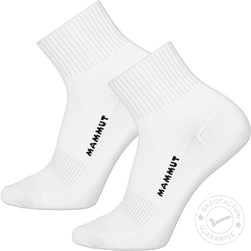 Calcetines MAMMUT Everyday Quarter Socks 3-Pack white - Talla de calcetines: EU 39-41