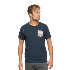 Marškinėliai CHILLAZ Pocket Ornament dark blue