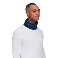 MAMMUT Neck Gaiter Climbing Scene deep ice-black