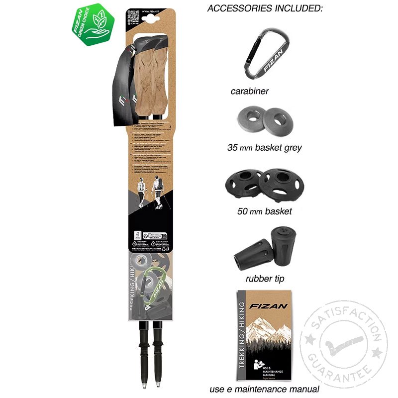 Bastones de trekking FIZAN Compact Tech beige