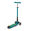 Scooter Micro MAXI Deluxe Foldable LED Petrol green