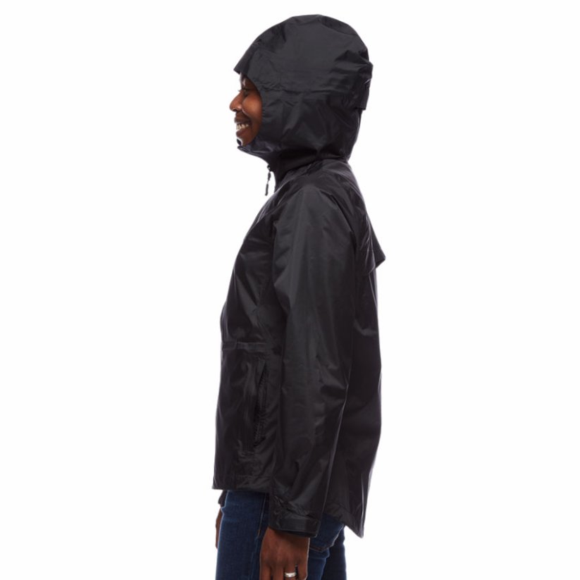 BLACK DIAMOND W Treeline Rain Shell black - Jas