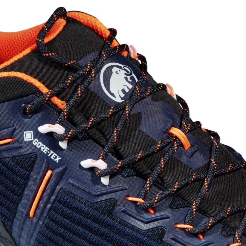 boty MAMMUT Alnasca Knit III Low GTX marine-black