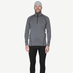 DEVOLD Duo Active Merino 205 Zip Neck castlerock - Ropa interior