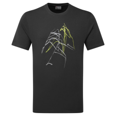 tričko Montane Abstract Mountain T-Shirt midnight grey
