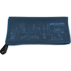 PINGUIN Micro Map Towel L blue