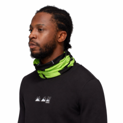MAMMUT Neck Gaiter Logo black-neo lime - Halstuch