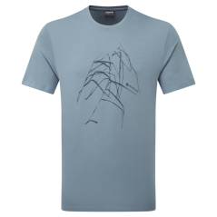 Montane Abstract Mountain T-Shirt stone blue - T-shirt