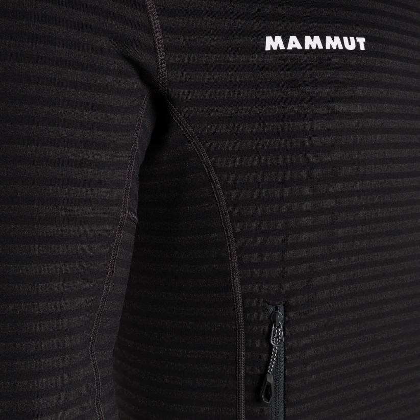 flísová bunda MAMMUT Taiss Light ML Hooded black