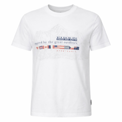 Napapijri S-Turin bright white - Maglietta