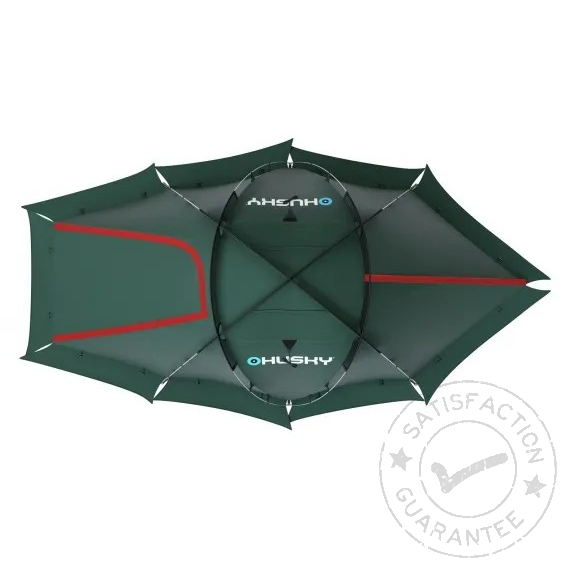 Cort ușor HUSKY Fighter 3-4 green