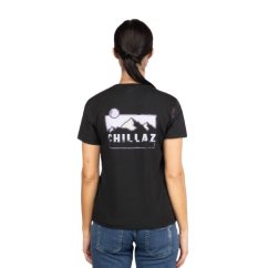 CHILLAZ Iseo Mountain Logo black - póló