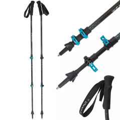 CAMP BackCountry ERGO black/blue - Bâtons de randonnée