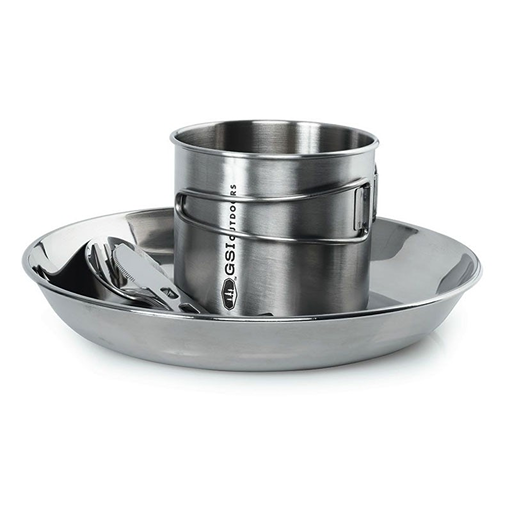 GSI OUTDOORS Glacier Stainless 1 Person Set